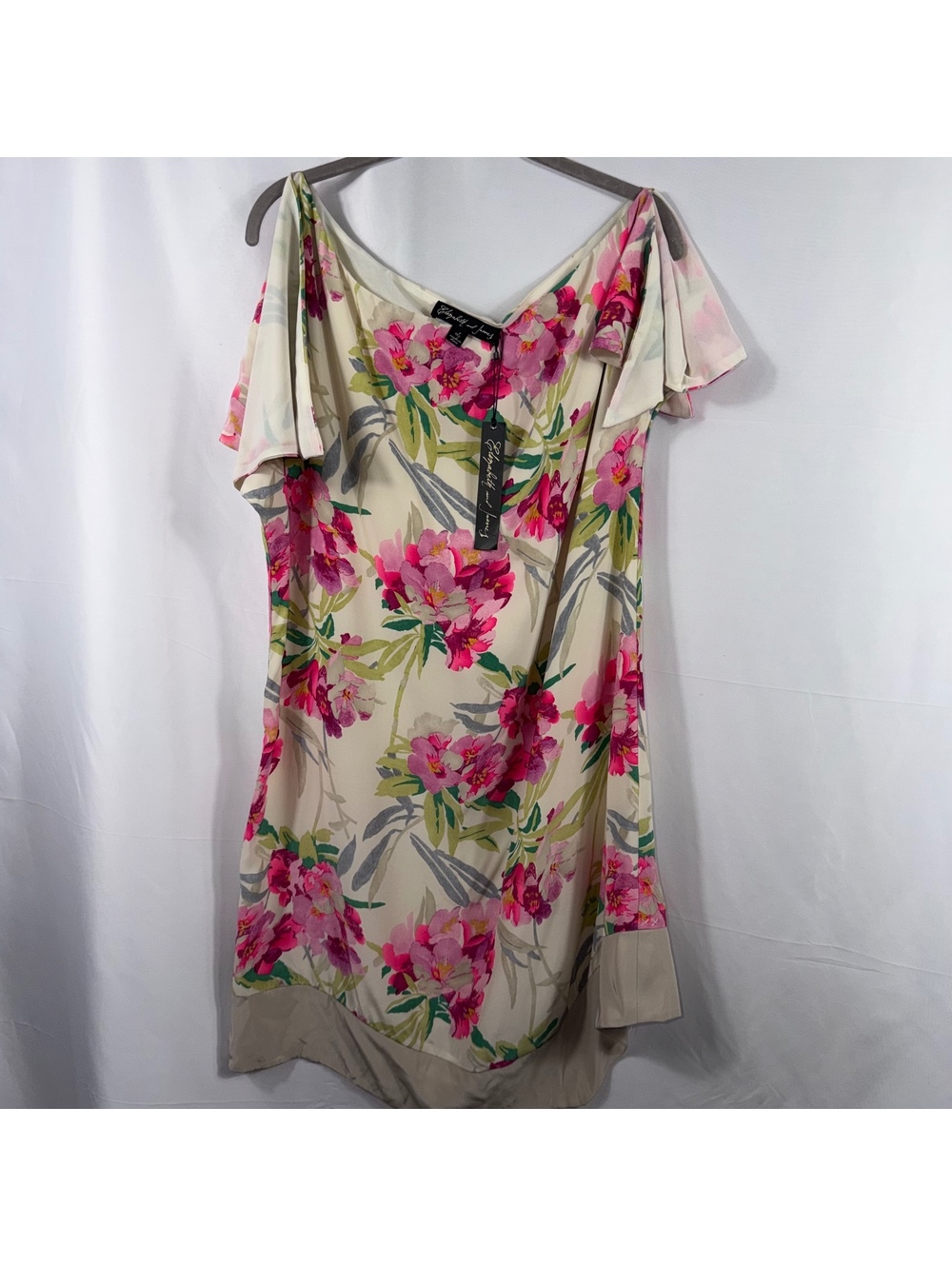 Elizabeth and James L Silk Floral Shift Dress NWT